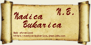 Nadica Bukarica vizit kartica
